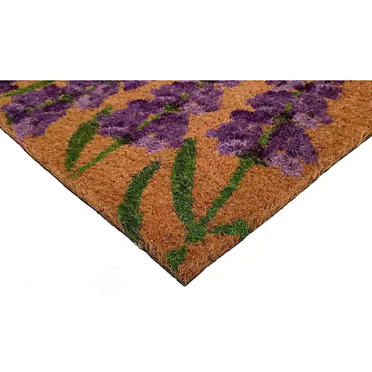 Doormats-Kirklands Home Lavender Hello Doormat