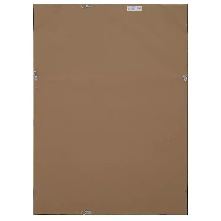 Decorative Mirrors-Kirklands Home Dark Gray Wood Framed Beveled Edge Wall Mirror