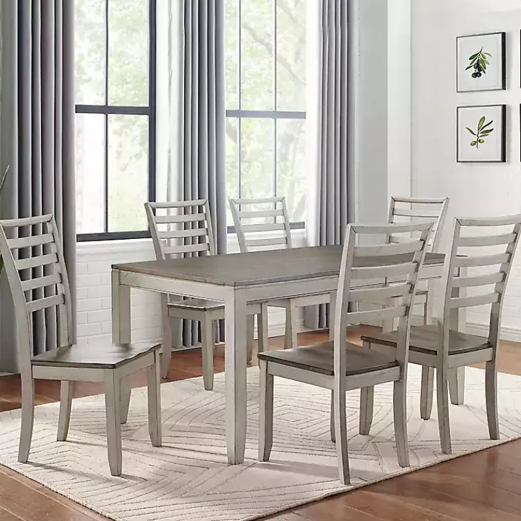 Dining Chairs-Kirklands Home Smoked Honey and Alabaster Dining Chairs, Set of 2