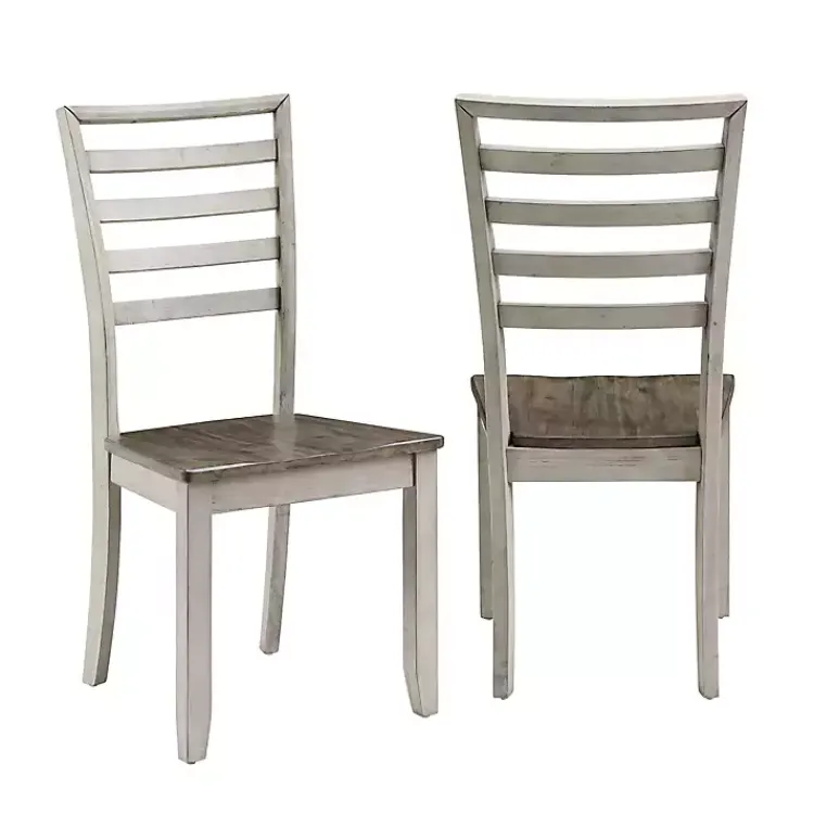 Dining Chairs-Kirklands Home Smoked Honey and Alabaster Dining Chairs, Set of 2