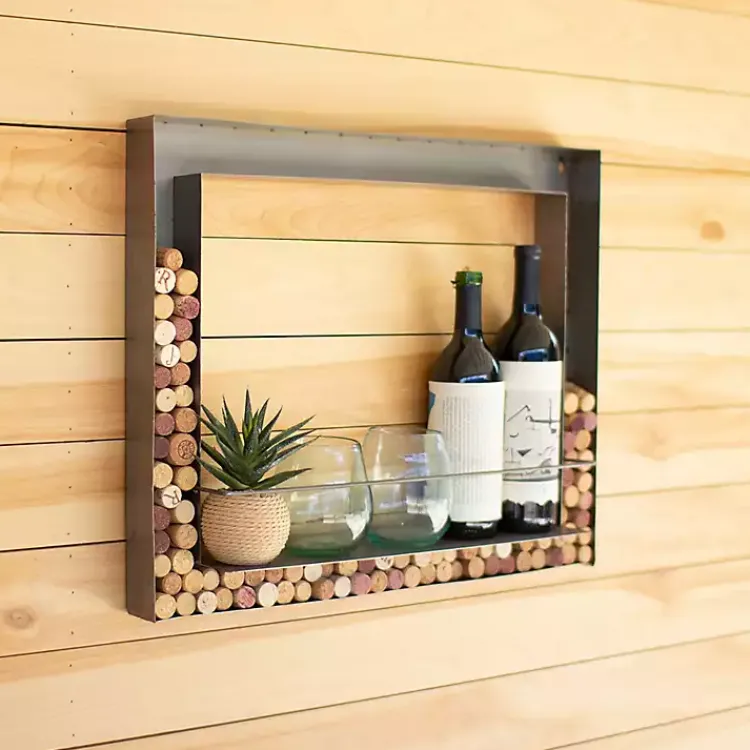 Wall Storage-Kirklands Home Bronze Cork Holder Wall Frame