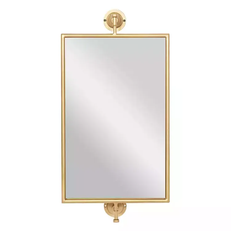 Decorative Mirrors-Kirklands Home Metallic Metal Frame Wall Mirror Gold