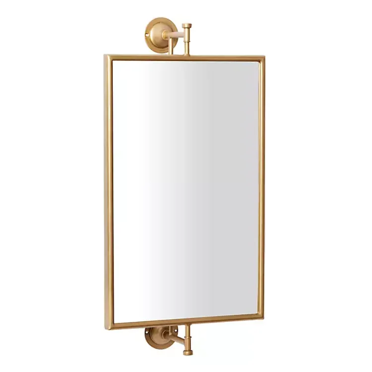 Decorative Mirrors-Kirklands Home Metallic Metal Frame Wall Mirror Gold