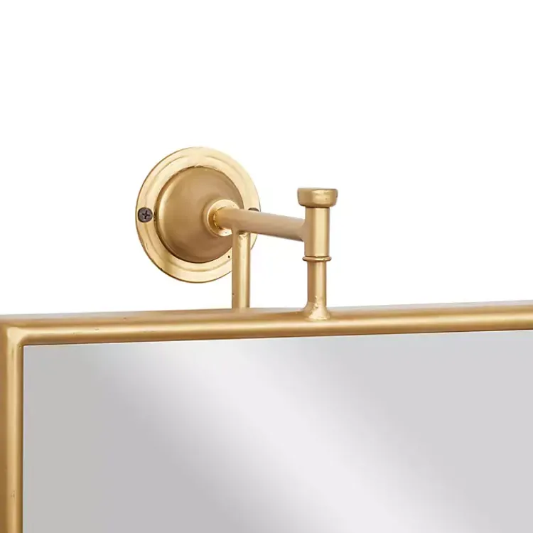 Decorative Mirrors-Kirklands Home Metallic Metal Frame Wall Mirror Gold