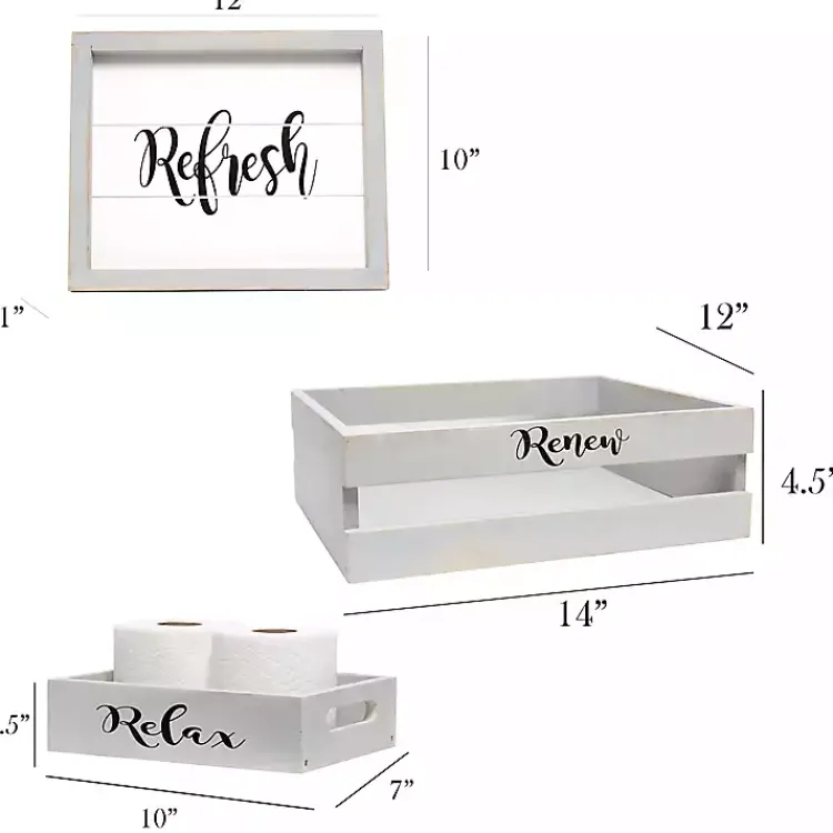 Bathroom Accessories-Kirklands Home wash 3-pc. Bathroom Accessories Set Gray