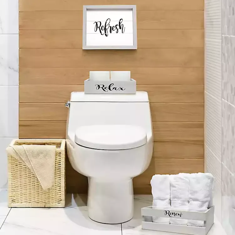 Bathroom Accessories-Kirklands Home wash 3-pc. Bathroom Accessories Set Gray