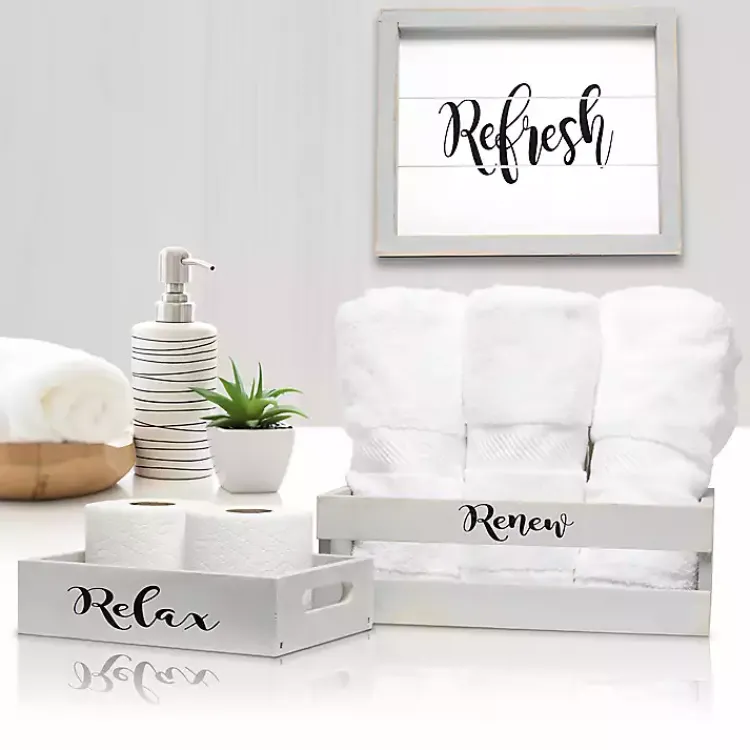 Bathroom Accessories-Kirklands Home wash 3-pc. Bathroom Accessories Set Gray