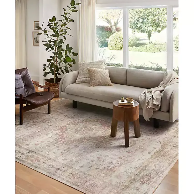 Area Rugs-Kirklands Home Sage Medallion Area Rug, 7x9