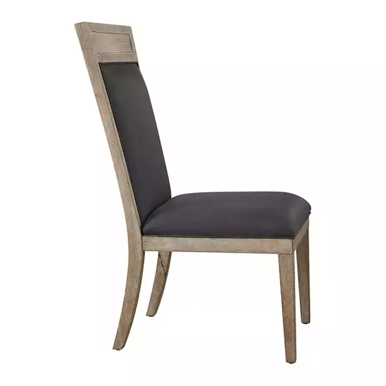 Dining Chairs-Kirklands Home Upholstered Cane Detailing Dining Chair Gray
