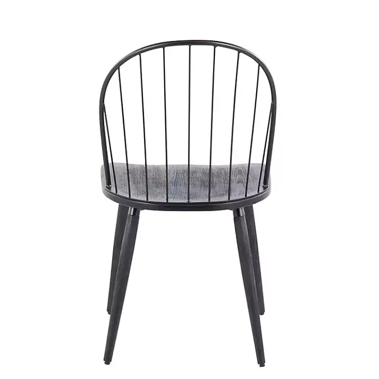 Dining Chairs-Kirklands Home Spindle High Back Dining Chairs, Set of 2 Black