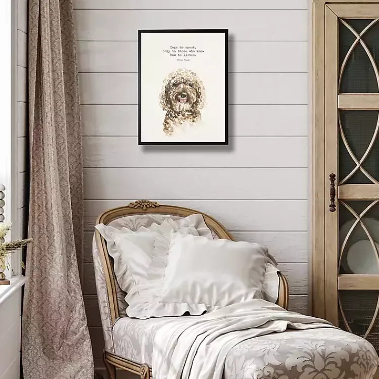 Wall Quotes & Signs-Kirklands Home Watercolor Goldendoodle Quote Framed Art Print