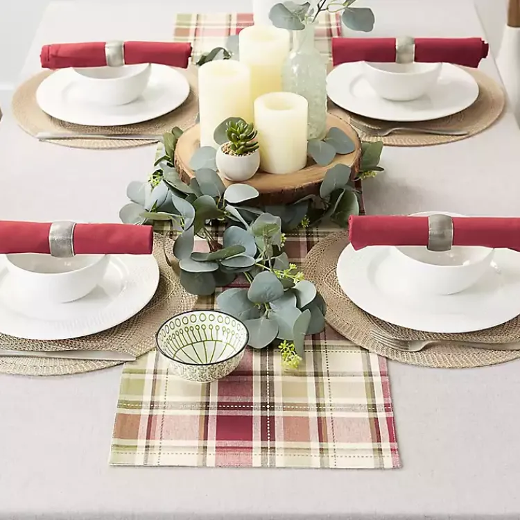 Table Linens-Kirklands Home Autumn Harvest Plaid Table Runner