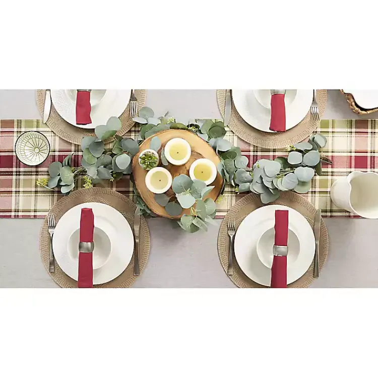 Table Linens-Kirklands Home Autumn Harvest Plaid Table Runner