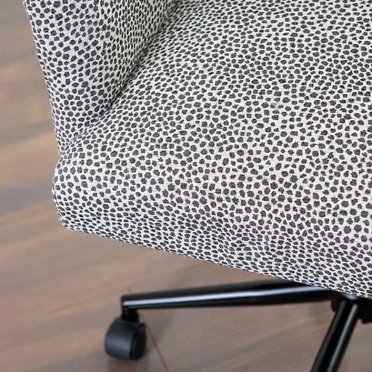 Office Furniture-Kirklands Home Dotty Office Chair Gray