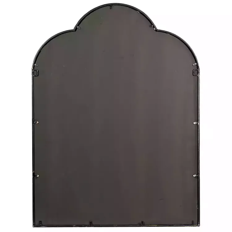 Decorative Mirrors-Kirklands Home Dark Crown Frame Windowpane Mirror