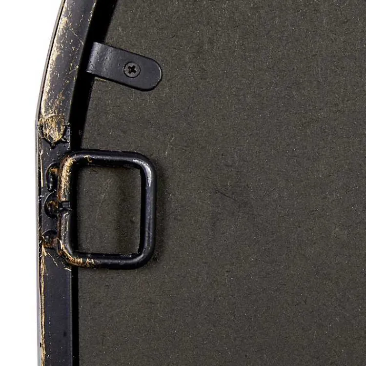 Decorative Mirrors-Kirklands Home Dark Crown Frame Windowpane Mirror