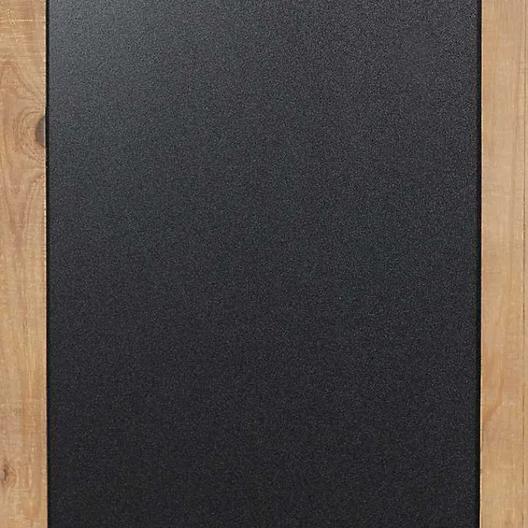 Wall Storage-Kirklands Home Long Wood and Metal Frame Chalkboard