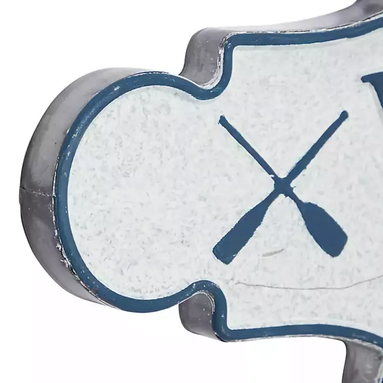 Wall Quotes & Signs-Kirklands Home Welcome To The Lake Metal Wall Plaque