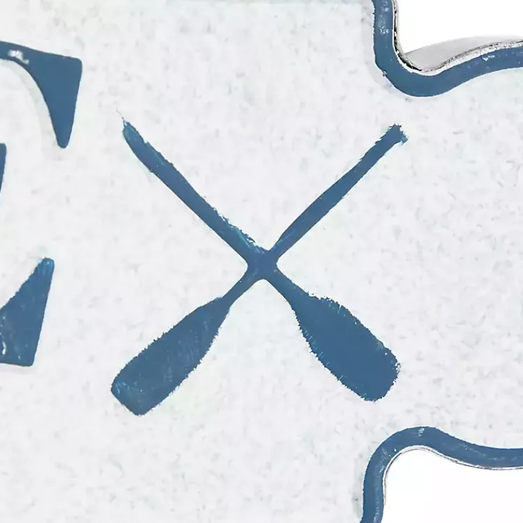 Wall Quotes & Signs-Kirklands Home Welcome To The Lake Metal Wall Plaque