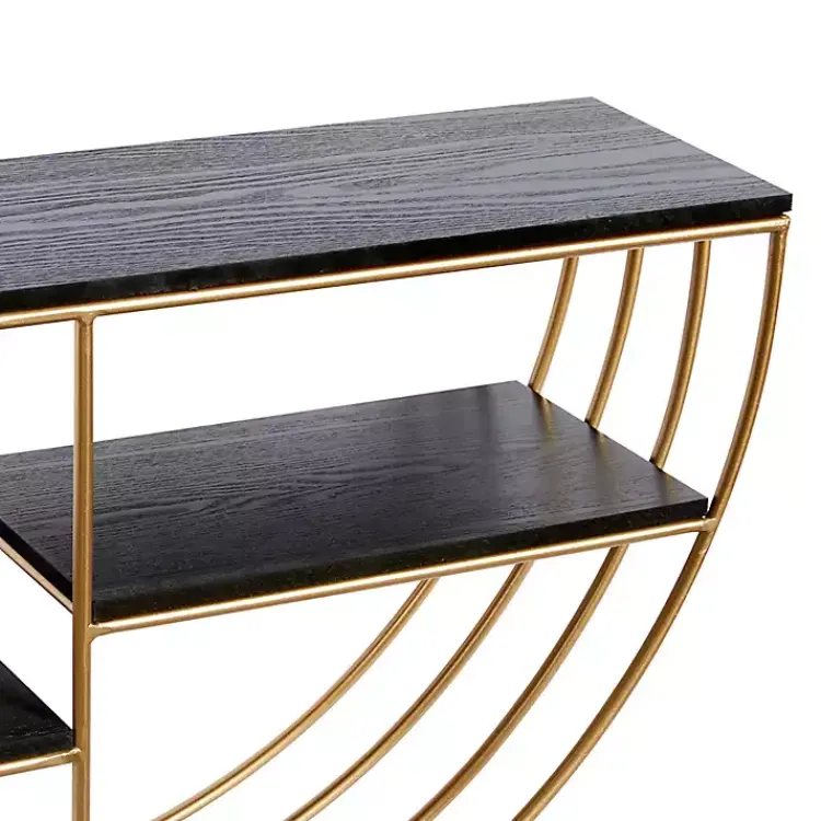 Shelves-Kirklands Home Golden Half Moon Wall Shelves