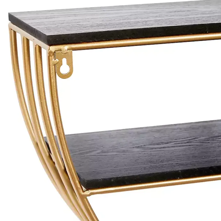 Shelves-Kirklands Home Golden Half Moon Wall Shelves