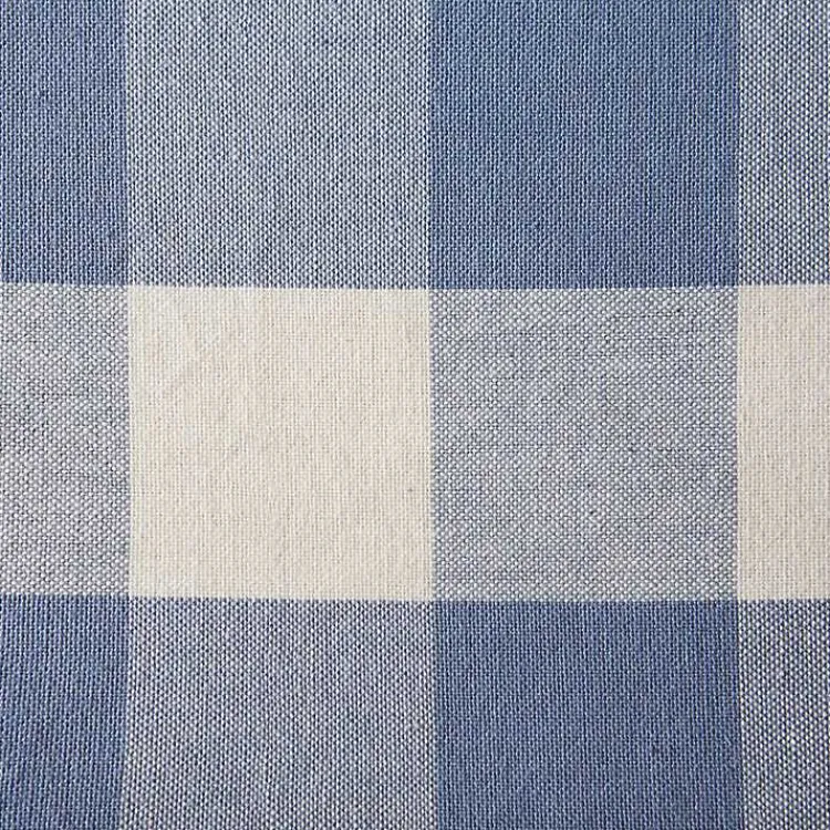 Table Linens-Kirklands Home Stonewash Blue Buffalo Check Table Runner, 72 in.