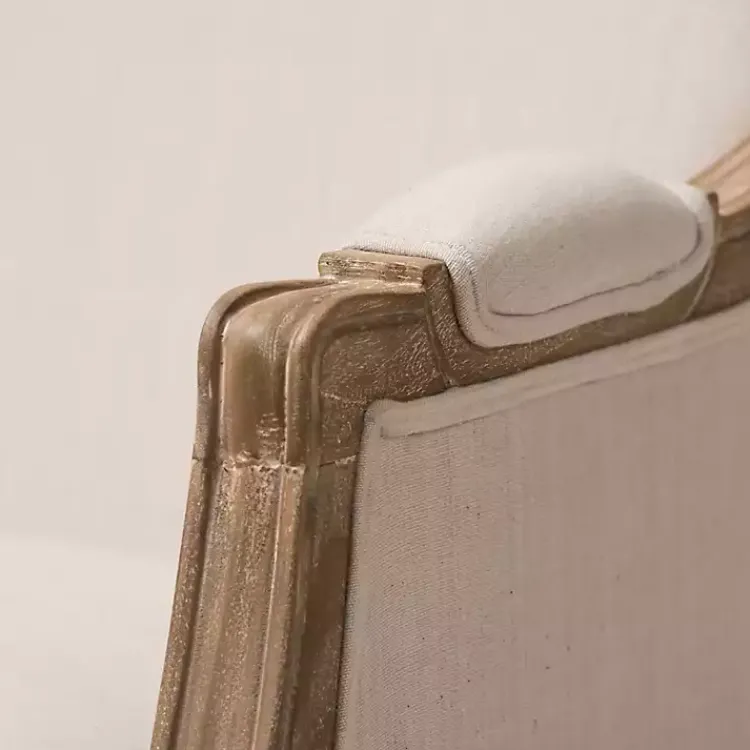 Accent Chairs-Kirklands Home Streaked Antique Accent Chair Ivory