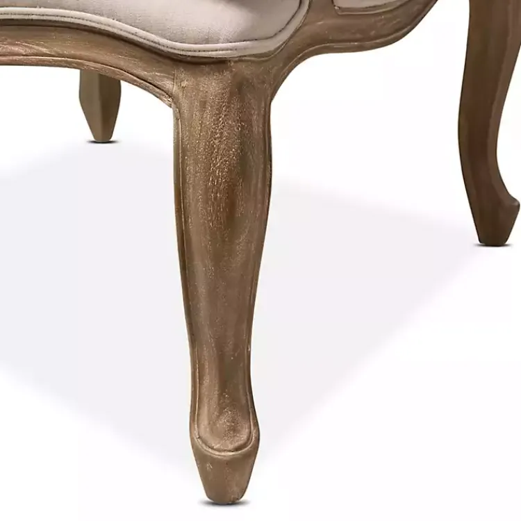 Accent Chairs-Kirklands Home Streaked Antique Accent Chair Ivory