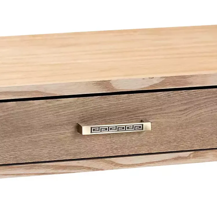 Entryway Furniture-Kirklands Home Gold Metal Frame Two-Drawer Console Table