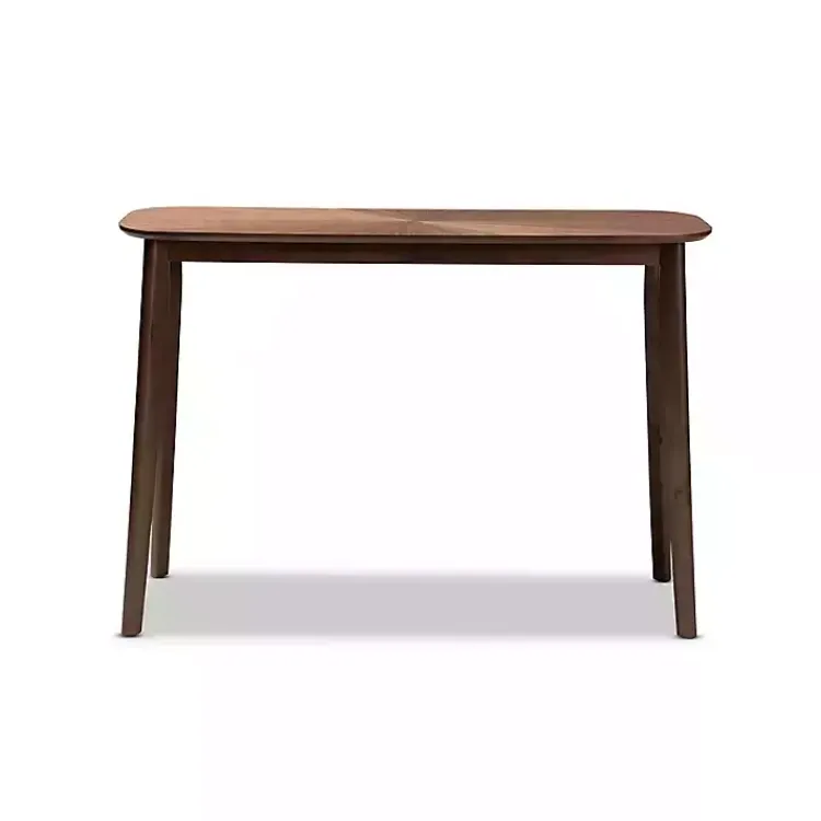 Console Tables-Kirklands Home Walnut Wood Frame Splayed Legs Console Brown