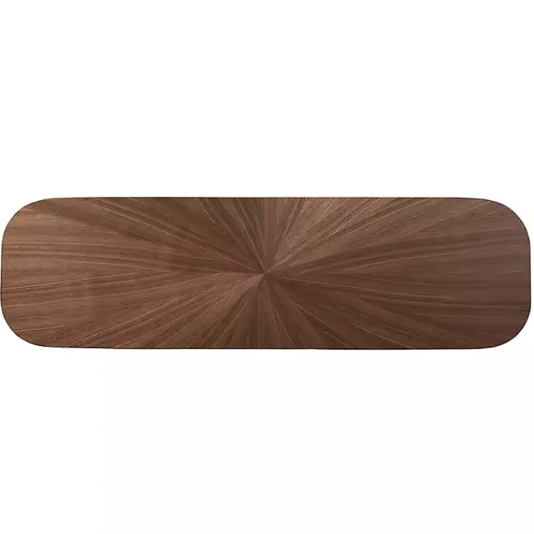 Console Tables-Kirklands Home Walnut Wood Frame Splayed Legs Console Brown