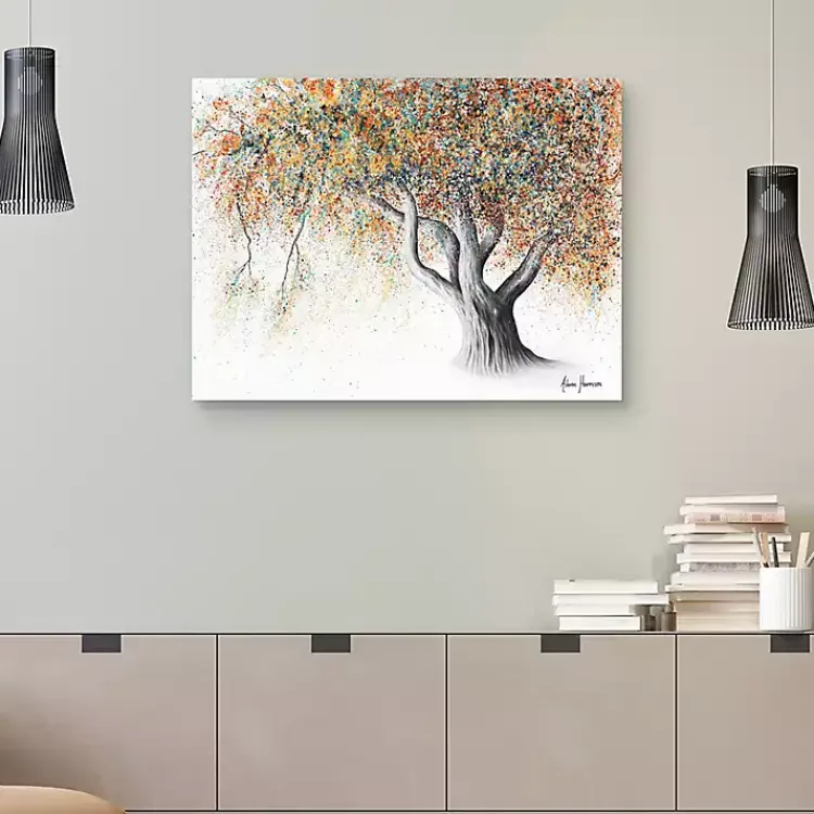Canvas Art-Kirklands Home Rusty Autumn Tree Canvas Art Print Orange