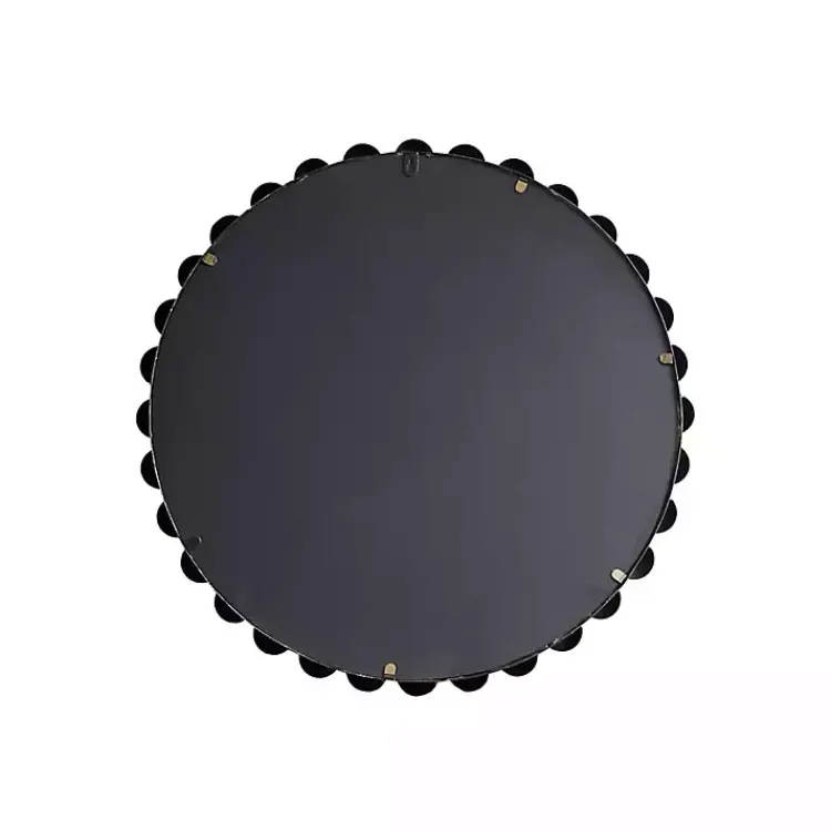 Decorative Mirrors-Kirklands Home Metallic Foiled Beaded Wall Mirror, 27 in. Gold