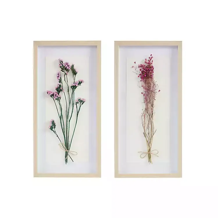 Framed Art-Kirklands Home Avant Garden Dried Flowers Shadowboxes, Set of 2