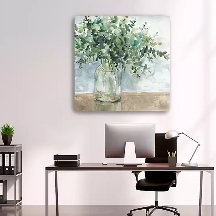 Canvas Art-Kirklands Home Eucalyptus Bouquet Giclee Canvas Print, 40x40 in.