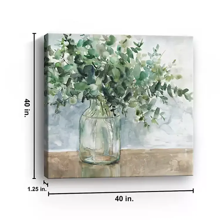 Canvas Art-Kirklands Home Eucalyptus Bouquet Giclee Canvas Print, 40x40 in.