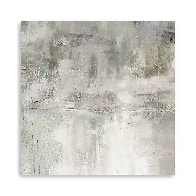 Canvas Art-Kirklands Home Misty Lake Giclee Canvas Art Print, 40x40 in. Tan