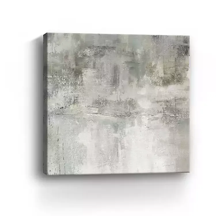 Canvas Art-Kirklands Home Misty Lake Giclee Canvas Art Print, 40x40 in. Tan