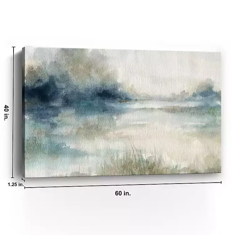 Canvas Art-Kirklands Home Still Evening Waters II Giclee Canvas Art Print Blue