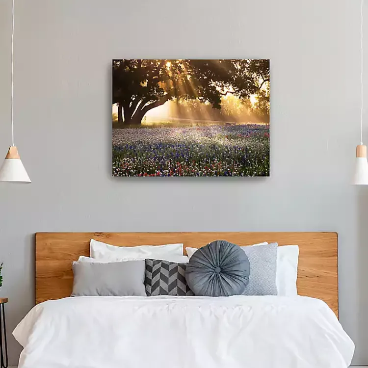 Canvas Art-Kirklands Home Morning Meadow Giclee Canvas Art Print, 40x30 in. Yellow