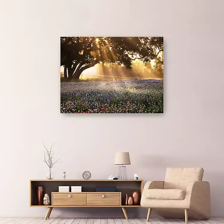 Canvas Art-Kirklands Home Morning Meadow Giclee Canvas Art Print, 48x36 in. Yellow