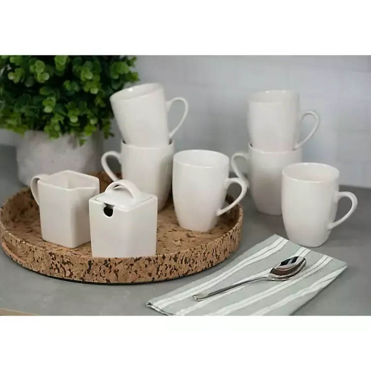 Dinnerware-Kirklands Home Ceramic Square 40-pc. Dinnerware Set White