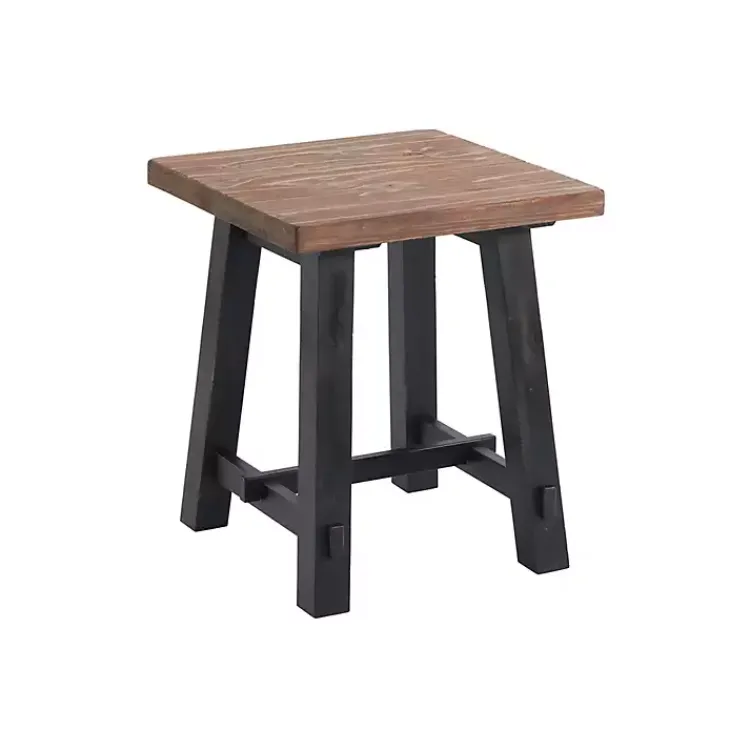Accent & End Tables-Kirklands Home Natural Wood Sawhorse Accent Table