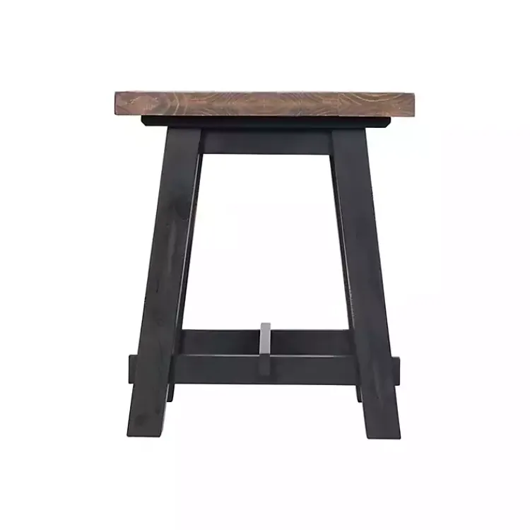 Accent & End Tables-Kirklands Home Natural Wood Sawhorse Accent Table