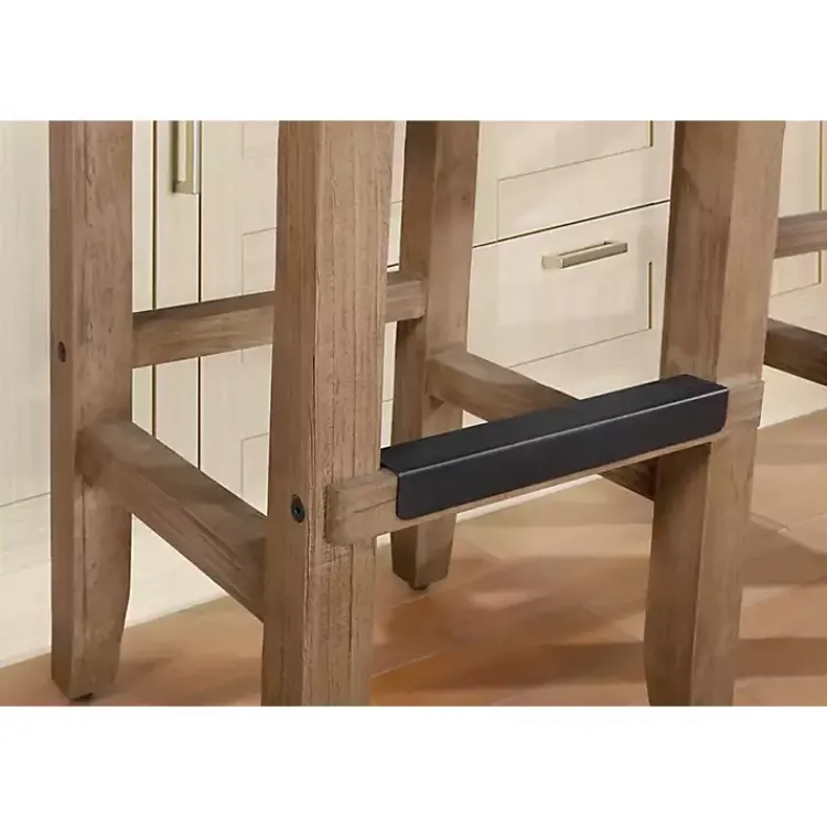 Bar Stools & Counter Height Stools-Kirklands Home Twisted Seagrass and Wood Bar Stool Tan