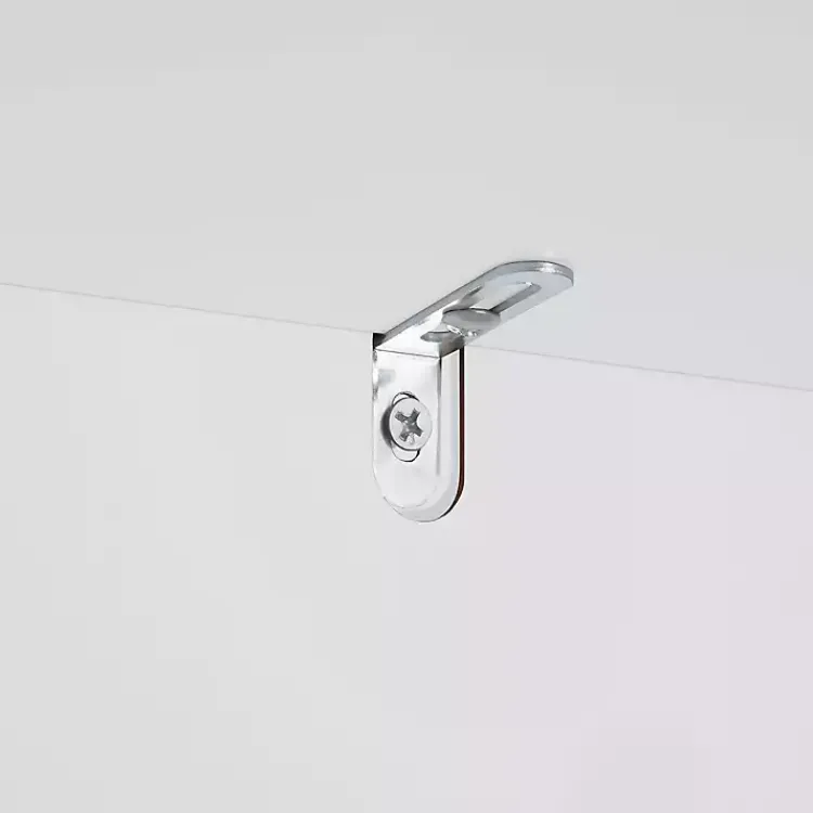 Bathroom Furniture-Kirklands Home Wood Slim Single Glass Door Floor Cabinet White