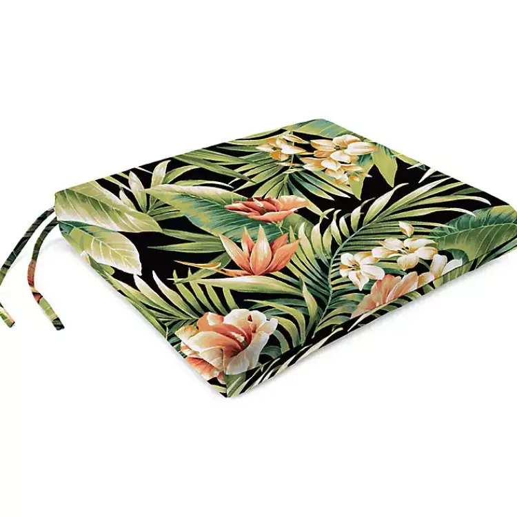 Outdoor Cushions & Pillows-Kirklands Home Tropical Dusk Outdoor Seat Cushion