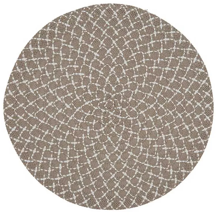 Table Linens-Kirklands Home Natural Paper Woven Placemats, Set of 4 Brown