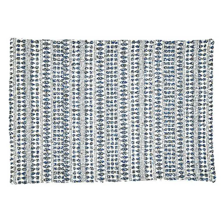 Table Linens-Kirklands Home Lines Woven Placemats, Set of 4 Blue