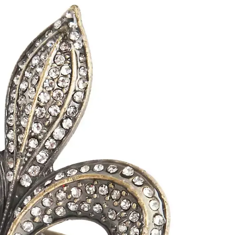 Table Linens-Kirklands Home Gold Fleur-De-Lis Napkin Rings, Set of 4